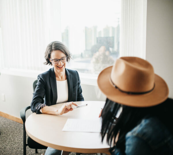 Acorn Law lawyer and client meeting